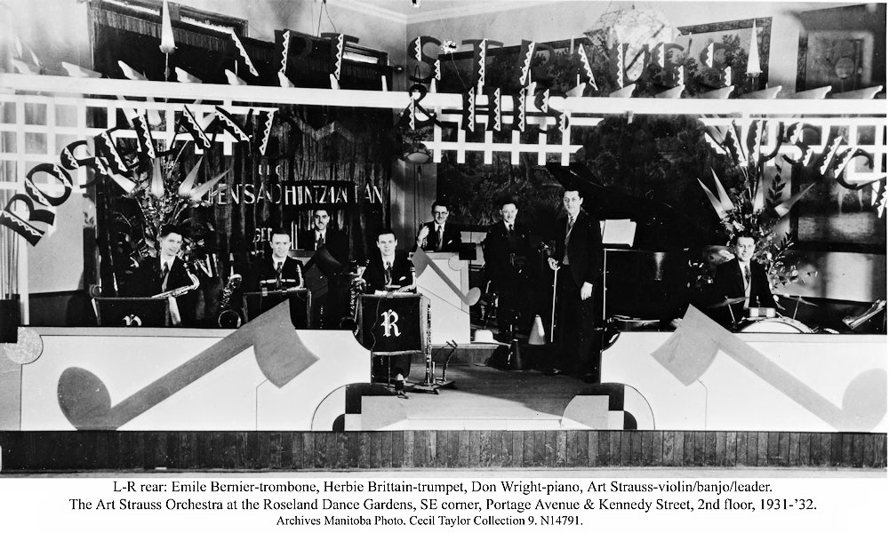 The Art Straus Orchestra at
                              the Roseland Dance Gardens