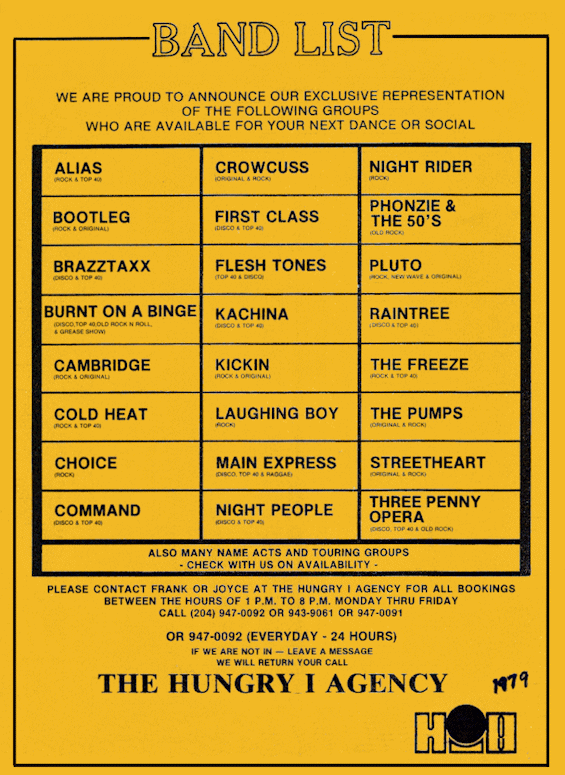 Band List 1979