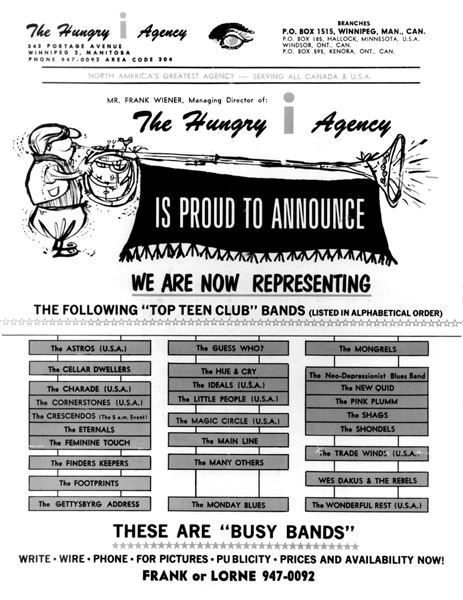 Band List Late 1960s